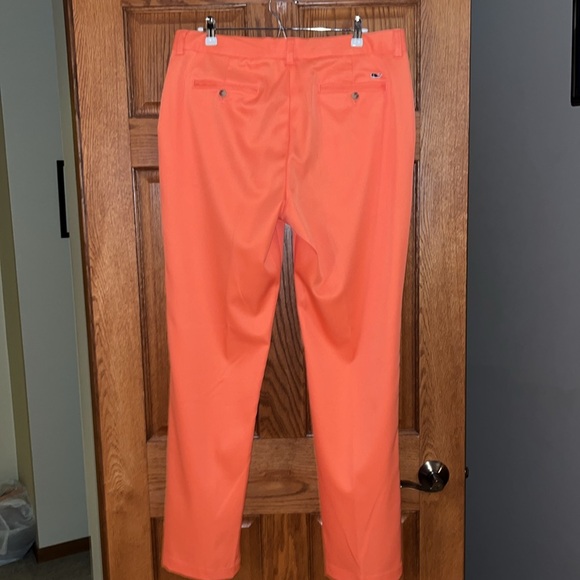 Men’s vineyard vines Links pant, size 36x34, orange color - Picture 2 of 6